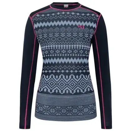 Tričko Kari Traa Live LS Woman - Dark Navy blue