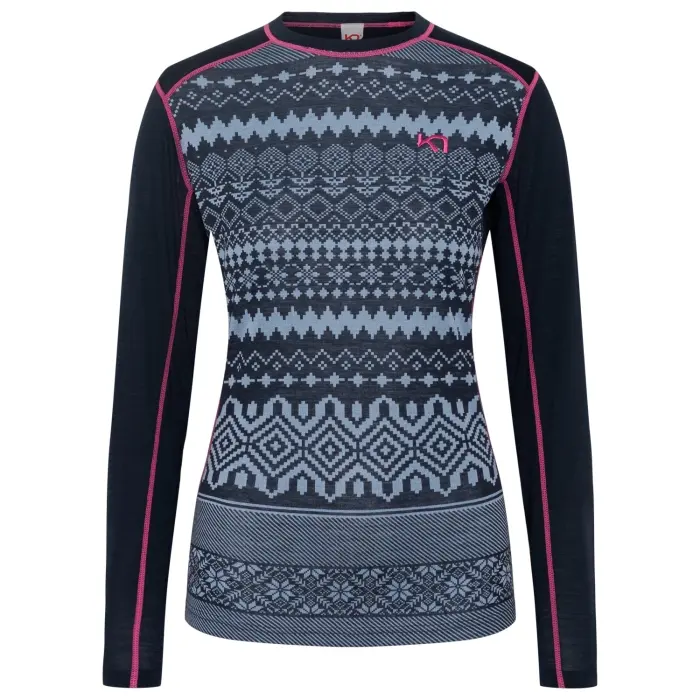 Tričko Kari Traa Live LS Woman - Dark Navy blue