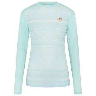 Tričko Kari Traa Live LS Woman - Bright Turquoise