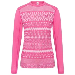 Tričko Kari Traa Live LS Woman - Bright Pink