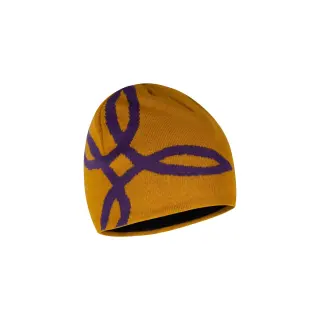 Čiapka Montura Logo Lined Beanie - Mustard/petunia