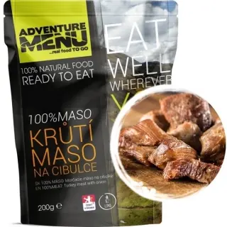 Adventure Menu Morčacie mäso na cibuľke