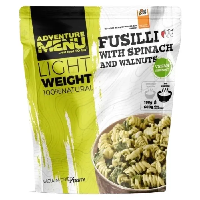 Adventure Menu Lightweight Fusilli so špenátom a vlašskými orechmi - veľká porcia