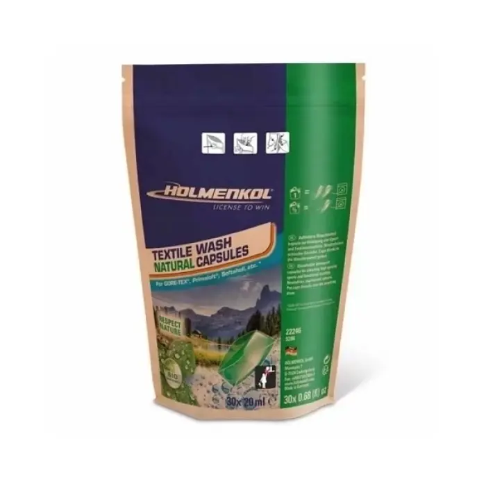 Holmenkol Textile Wash Natural Capsules x30