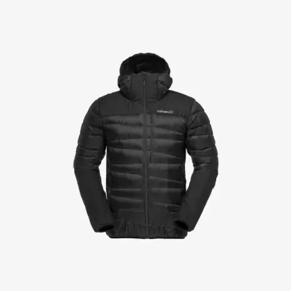 Bunda Norrona Falketind Down 750 Hood Zip - Caviar Black