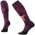 Ponožky Smartwool Ski Full Cushion Alpine Auroras OTC Woman - Purple Iris
