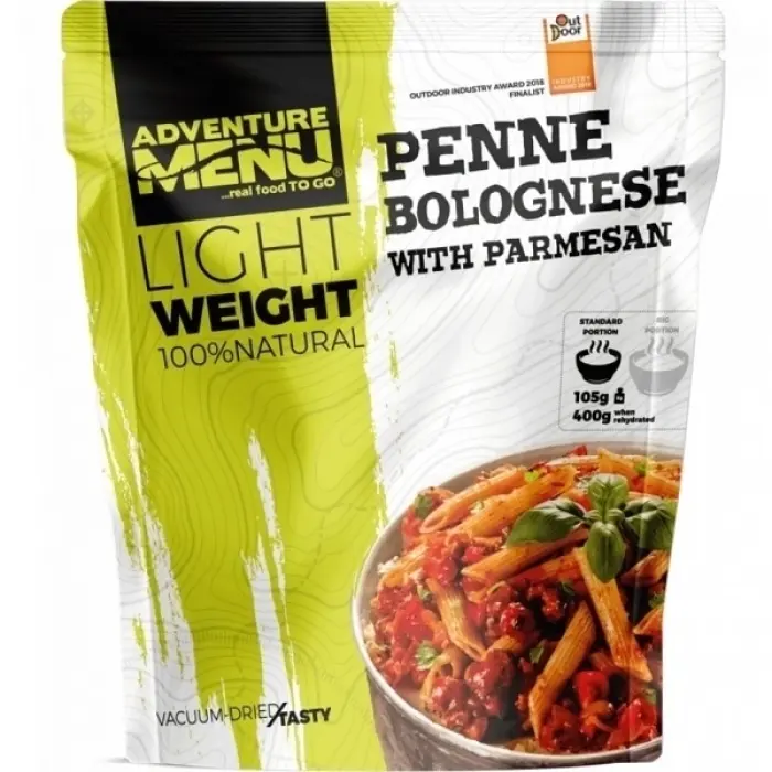 Adventure Menu LW Penne s Bolonskou omáčkou a parmesanom