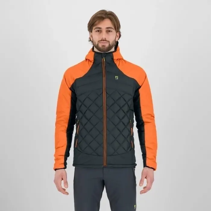 Bunda Karpos Lastei Active Plus 2.0 Jacket - Woodlight gray/Vibr. Orange