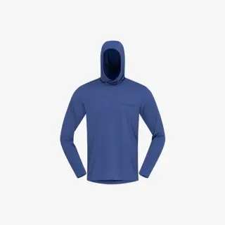 Tričko Norrona Femund Tech Hood - Vintage Indigo