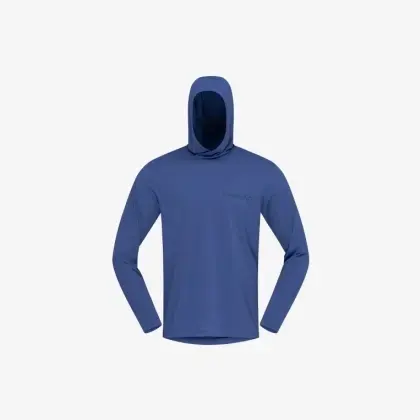 Tričko Norrona Femund Tech Hood - Vintago Indigo