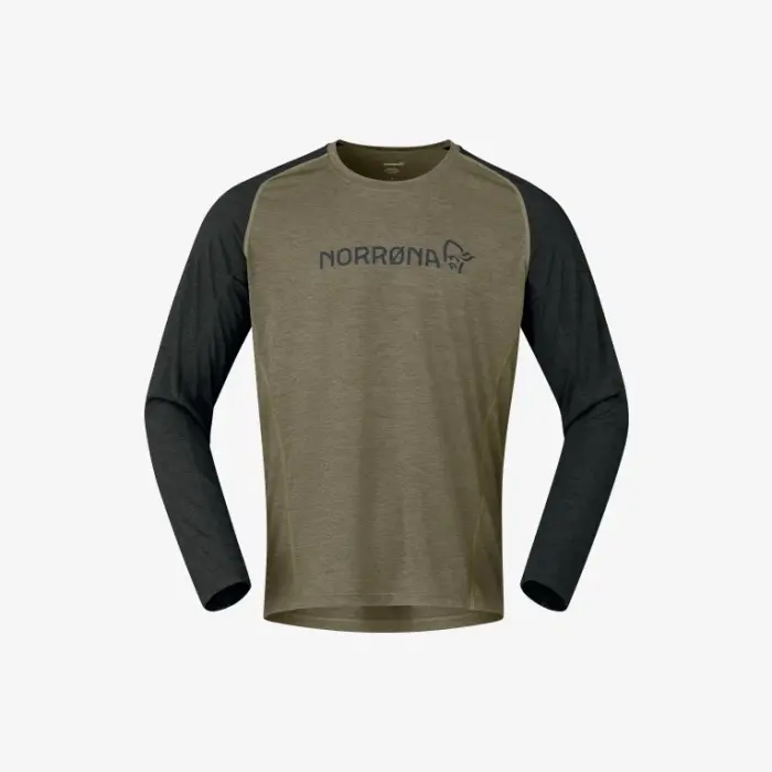 Tričko Norrona Fjora Equaliser Lightweight Long Sleeve - Olive Night