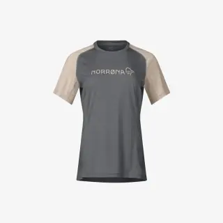 Tričko Norrona Fjora Equaliser Lightweight T-Shirt Woman - Beluga/Winter twig