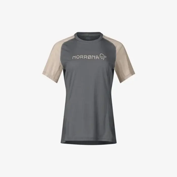 Tričko Norrona Fjora Equaliser Lightweight T-Shirt Woman - Beluga/Winter twig