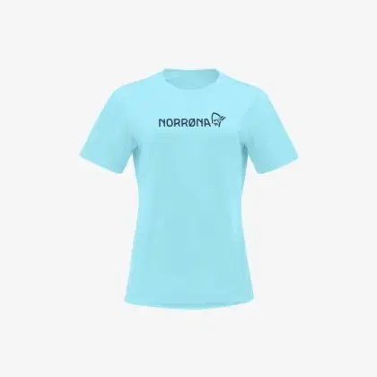 Tričko Norrona 29 Cotton Norrona Viking T-shirt Woman - Aqua haze