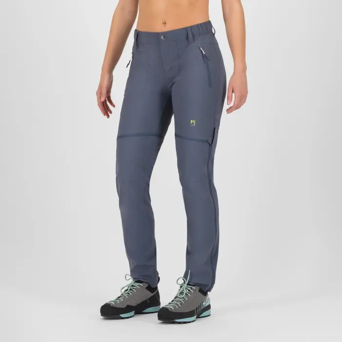 Nohavice Karpos Bosconero Zip-Off Pants Woman - Ombre blue