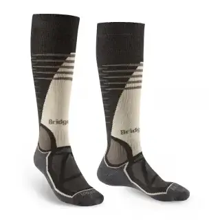 Ponožky Bridgedale Ski MidWeight Vertige Mid Over Calf - Graphite/Bungee