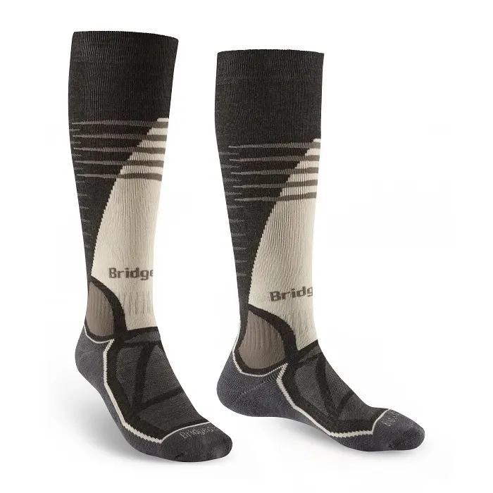 Ponožky Bridgedale Ski MidWeight Vertige Mid Over Calf - Graphite/Bungee