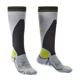 Ponožky Bridgedale Ski MidWeight Vertige Mid Over Calf - Light Grey/Graphite