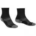 Ponožky Bridgedale Hike Trail Light LW MP Ankle - Black/Silver