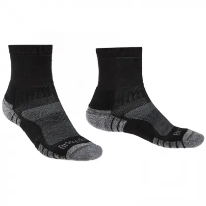 Ponožky Bridgedale Hike Trail Light LW MP Ankle - Black/Silver