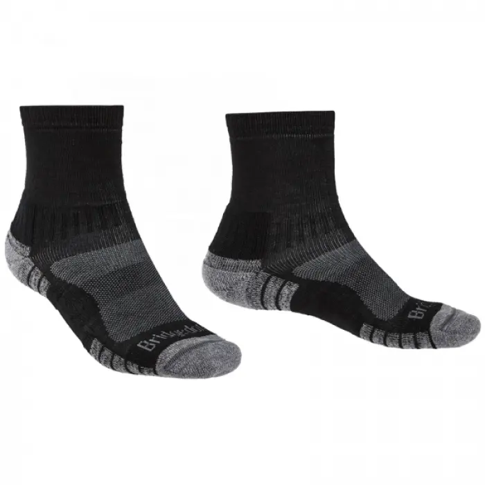 Ponožky Bridgedale Hike Trail Light LW MP Ankle - Black/Silver