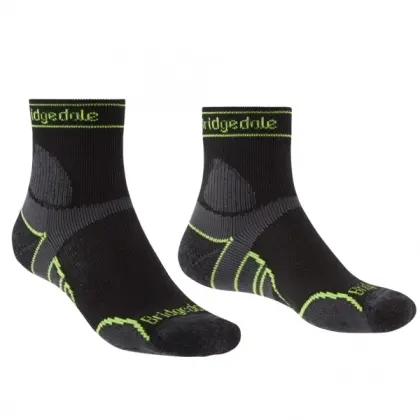 Ponožky Bridgedale Trail Run LW T2 Merino Sport 3/4 Crew - Black