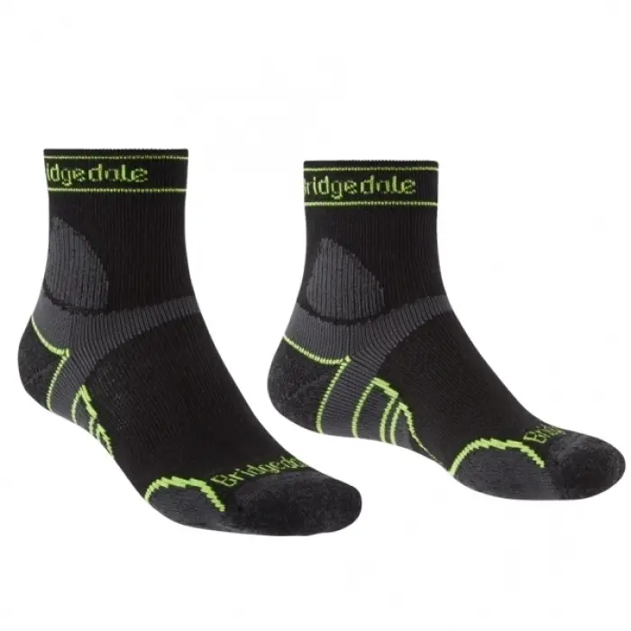 Ponožky Bridgedale Trail Run LW T2 Merino Sport 3/4 Crew - Black
