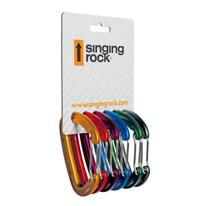 Karabíny Singing Rock Vision Straight 6Pack