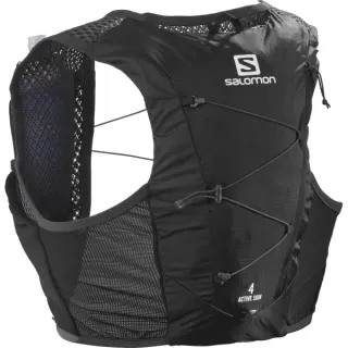 Bežecká vesta Salomon Active Skin 4 with Flask - Black
