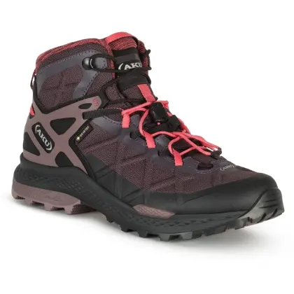 Obuv AKU Rocket Mid GTX Woman - Gunmetal grey/red