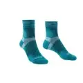 Ponožky Bridgedale Trail Run Ultra Light T2 MS 3/4 Crew Woman - Teal