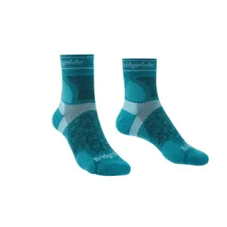 Ponožky Bridgedale Trail Run Ultra Light T2 MS 3/4 Crew Woman - Teal