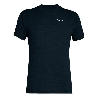 Tričko Salewa Puez Melange Dry S/S Tee - Blueberry melange