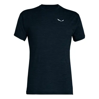 Tričko Salewa Puez Melange Dry S/S Tee - Blueberry melange