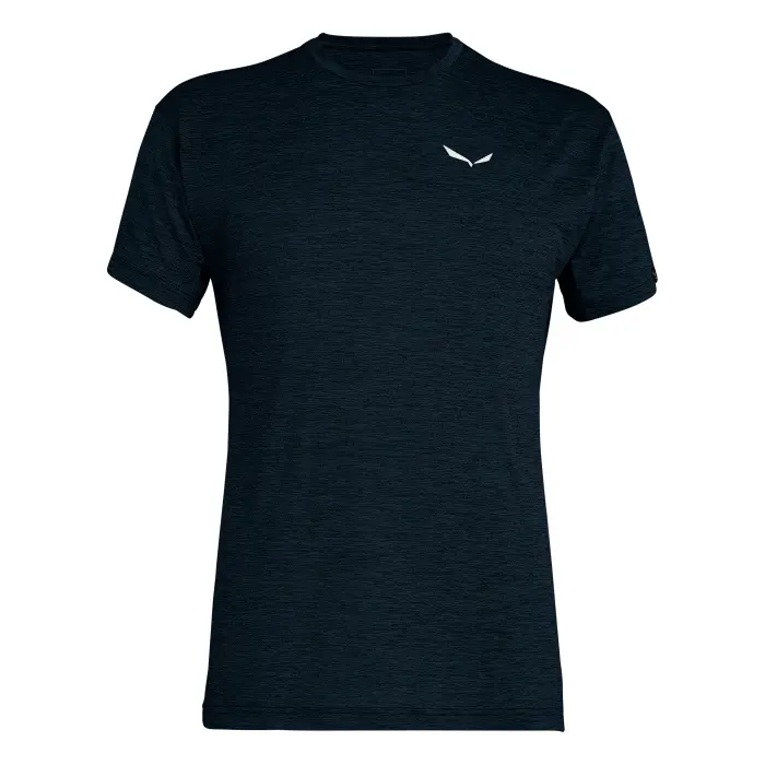 Tričko Salewa Puez Melange Dry S/S Tee - Blueberry melange