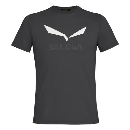 Tričko Salewa Solidlogo Dry T-Shirt - Black out