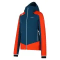 Bunda La Sportiva Aequilibrium Softshell Jacket Woman - Storm blue/Cherry tomato