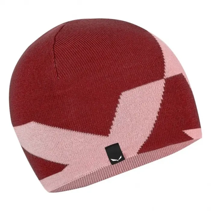 Čiapka Salewa Pure Reversible Alpine Merino Beanie - Syrah