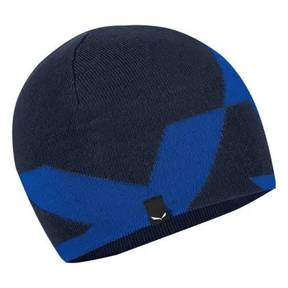 Čiapka Salewa Pure Reversible Alpine Merino Beanie - Navy blazer