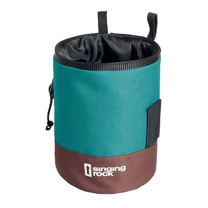 Vrecko na magnézium Singing Rock Chalk Bag Duo - brown/green