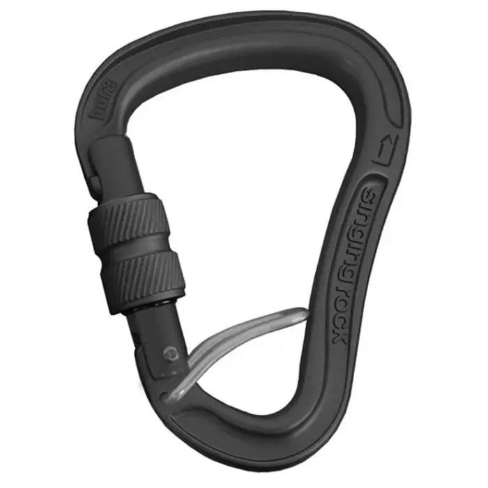 Karabína Singing Rock Bora GP HMS Screw - Black