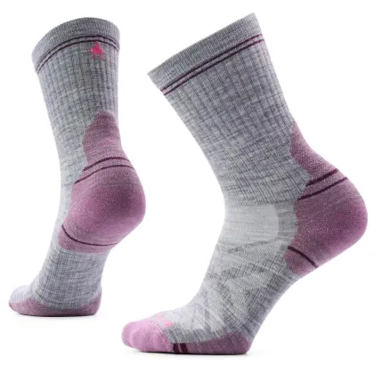 Ponožky Smartwool Hike Targeted Cushion Mid Crew Socks Woman - Light gray