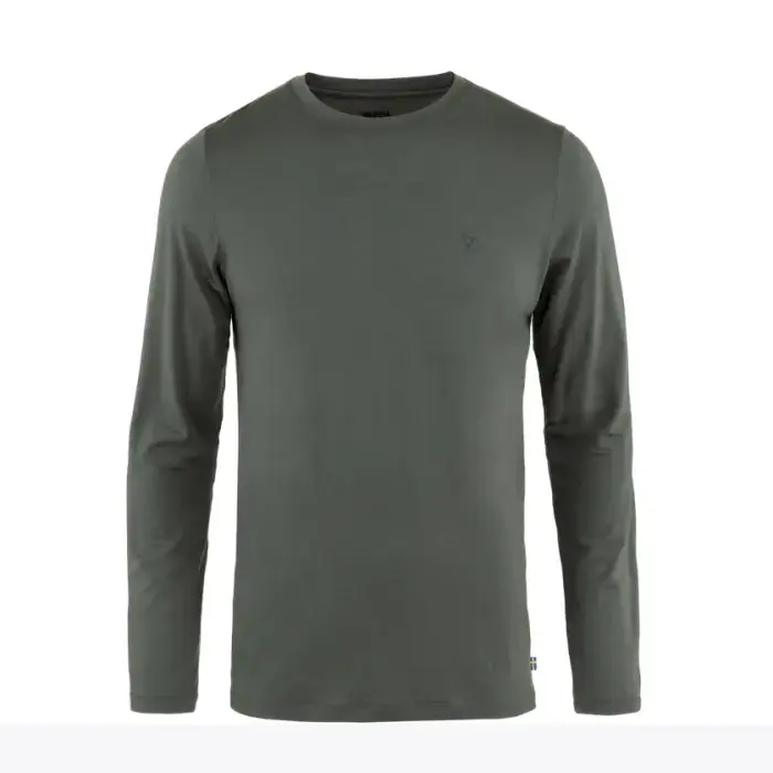 Tričko Fjällräven Abisko Wool LS - Basalt