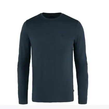 Tričko Fjällräven Abisko Wool LS - Dark Navy