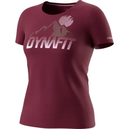 Tričko Dynafit Transalper Graphic S/S Tee Woman - Burgundy