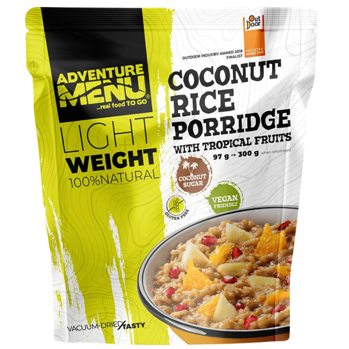 Adventure Menu Ryžovo-kokosová kaša s tropickým ovocím