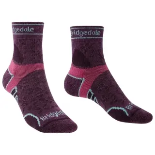 Ponožky Bridgedale Trail Run LW T2 Merino Sport 3/4 Crew Woman - Damson