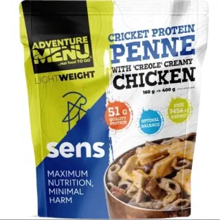 Adventure Menu Lightweight Cvrčie proteínové penne s kuracím mäsom v kreolskej omáčke