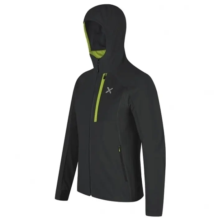 Bunda Montura Peak Jacket - Black/verde lime