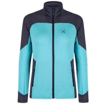 Bunda Montura Rise Maglia Woman - Turquoise/graphite blue